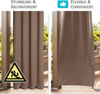 RYB HOME Outdoor Curtains for Patio Waterproof, Windproof - Image 4
