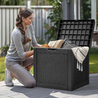 YITAHOME 32 Gallon Outdoor Storage Box | Water Resistant Resin Deck Box - Image 2