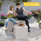 37 Gallon Outdoor Deck Box, Lockable Waterproof Outdoor Storage Boxes - Image 3