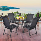 GIANTEX Set of 4 Patio Folding Chairs, Outdoor Chairs - Image 7