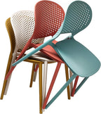 2xhome Set of 2 Patio Dining Chairs | Modern Stackable Outdoor Pool Side Chair - Image 4
