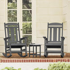 LUE BONA Outdoor Rocking Chairs Set, HDPS Poly Porch Rockers - Image 2