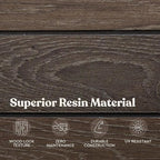 Keter Signature Collection 120 Gallon Resin Deck Box Organization and Storage - Image 7