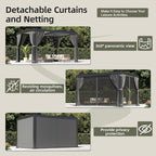 Airwire 10x12 FT Louvered Pergola - Image 6