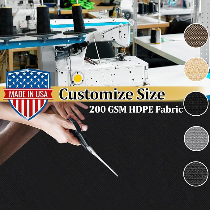 Shade&Beyond Customized Size 13' X 21' Shade Cloth - Image 3