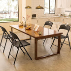Bonnlo 4-Pack Black Plastic Folding Chairs, Portable Seat - Image 7