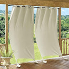 RYB HOME Outdoor Curtains for Patio Waterproof, Windproof by RYBHOME
