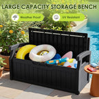 Greesum 80 Gallon Heavy-Duty Outdoor Storage Bench - Image 7