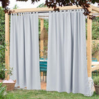 NICETOWN 2 Panels Outdoor Patio Curtainss Room Dividers Waterproof, Outdoor - Image 2