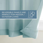 Town & Country Basics Cabana Solid Heavyweight Indoor Outdoor Curtains - Image 7