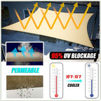 Amgo Custom Size 20' x 22' x 29.7' Gray Right Triangle Sun Shade Sail UPF50+ - Image 2