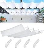 Retractable Waterproof Wave Awning Cover 15' x 18' by WoaceSunShadeSail