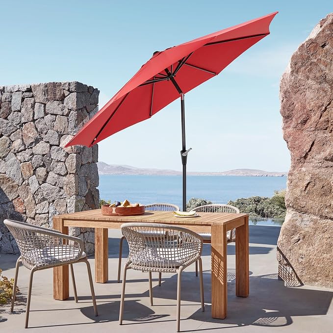 OLIXIS 9ft Patio Table Umbrella, Outdoor Patio Umbrella - Image 7