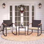 Gizoon 3 Pieces Rocking Patio Bistro Set | - Image 8