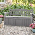 Homall 75 Gallon Outdoor Storage Benches Lockable Deck Box Waterproof | UV - Image 2