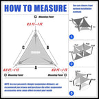 Royal Shade 1 0' x 1 0' Blue Rectangle Sunshade Sail - Image 8