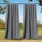 NICETOWN Outdoor Curtains for Patio Waterproof 2 Panels, Sun Block Thermal by NICETOWN