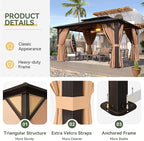 Aoxun 12'x10' Hardtop Gazebo - Image 6