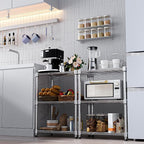M MZG 450 lbs Wire Storage Shelving 3-Tier Utility Shelving Unit Steel - Image 7