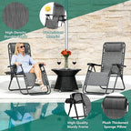 Oversized Zero Gravity Chair, Portable Outdoor Patio Lounge Recliner, Cup Holder - Image 4