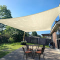 Sun Shade Sail 11'x14' Butter Cream Rectangle Custom Size | 95% UV Block by SUNLAX
