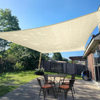 Sun Shade Sail 7'x16' Butter Cream Rectangle Custom Size | 95% UV Block by SUNLAX