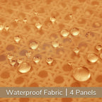 Outdoor Sheer Curtains for Patio Waterproof, 4 Panels Rod Pocket Indoor/Outdoor - Image 5