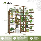 GENTINGBRO Plant Stand Indoor Outdoor 63" Tall Plant Shelf - Image 5