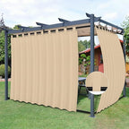 Easy-Going Outdoor Patio Curtains 2 Panels, 110x120 inch, Porch and Pergola by Easy-Going