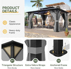 Aoxun 12'x14' Hardtop Gazebo - Image 6