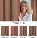 H.VERSAILTEX White Linen Blackout Curtains Durable Thick Textured Linen Look - Image 6