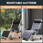 MOPHOTO Zero Gravity Chair Oversize, Outdoor Padded Lounge Chair - Image 4