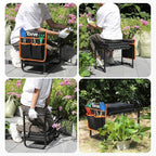 Tovve Foldable Garden Kneeler and Seat, Heavy Duty Garden Stool - Image 8