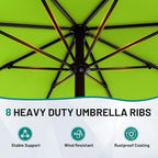 9 FT Patio Umbrella for Outdoor, Outdoor Table Umbrella - Image 3