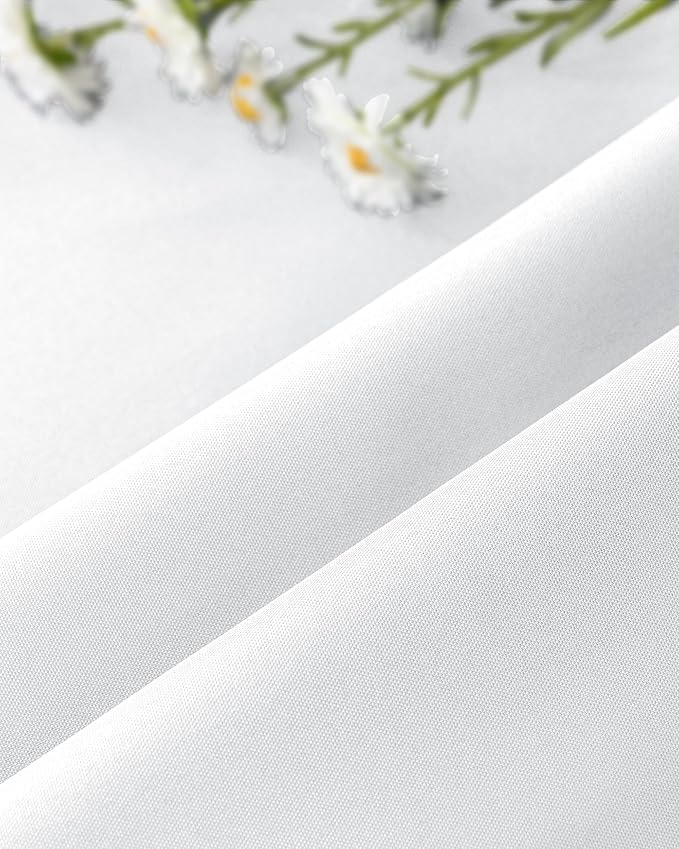 Windproof Outdoor Curtains for Patio Waterproof 4 Pcs 54x84 In White | Grommet - Image 8