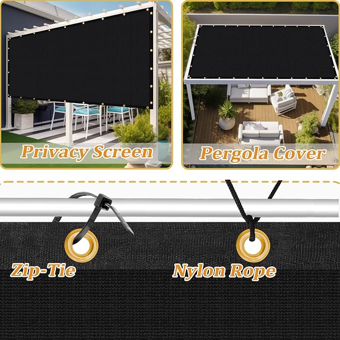 Shade&Beyond Customized Size 11' X 12' Shade Cloth - Image 4