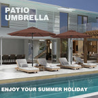 9 FT Patio Umbrella for Outdoor, Outdoor Table Umbrella - Image 8