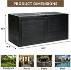 70 Gallon Deck Box, Outdoor Storage Box Waterproof, Patio Storage | Package - Image 8