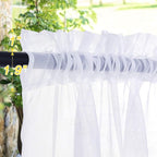 NICETOWN Patio Outdoor Curtains Voile Sheer, W54 x L96, 2 Panels | Waterproof - Image 2