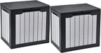 YITAHOME 30 Gallon Deck Box | 2-Pack Waterproof Resin Outdoor Storage Box by YITAHOME