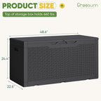 Greesum Outdoor Storage Box 100 Gallon Storage Bin - Image 7