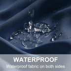 RYB HOME Outdoor Curtains for Patio Deck, Waterproof & Block Sunlight | Thermal - Image 5
