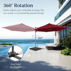 Best Choice Products 10ft Offset Cantilever Hanging Market Patio Umbrella - Image 3