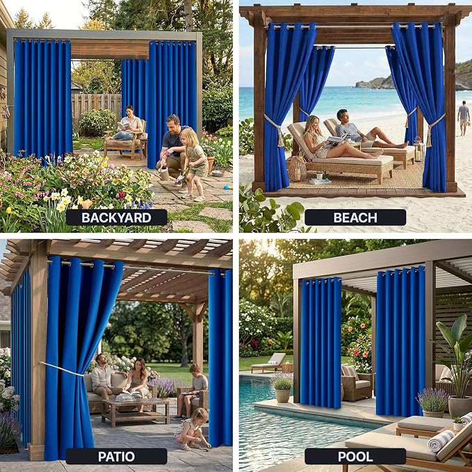 Waterproof Outdoor Curtain W84 x L84 - Image 9