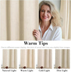 H.VERSAILTEX Linen Curtains 100% Blackout Curtains - Image 5