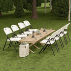 Nazhura 350 Weight Limit Heavy Duty Plastic Folding Chair - Image 7