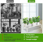 1 Tier Metal Plant Stand Indoor Outdoor, Potted Multiple Flower Pot Holder Rack - Image 7