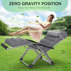 Suteck Oversized Zero Gravity Chair, 500LBS 33" XXL Reclining Lounge Chairs | - Image 6
