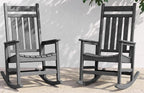 SERWALL Outdoor Rocking Chair Set of 2, Oversized Rocker by SERWALL