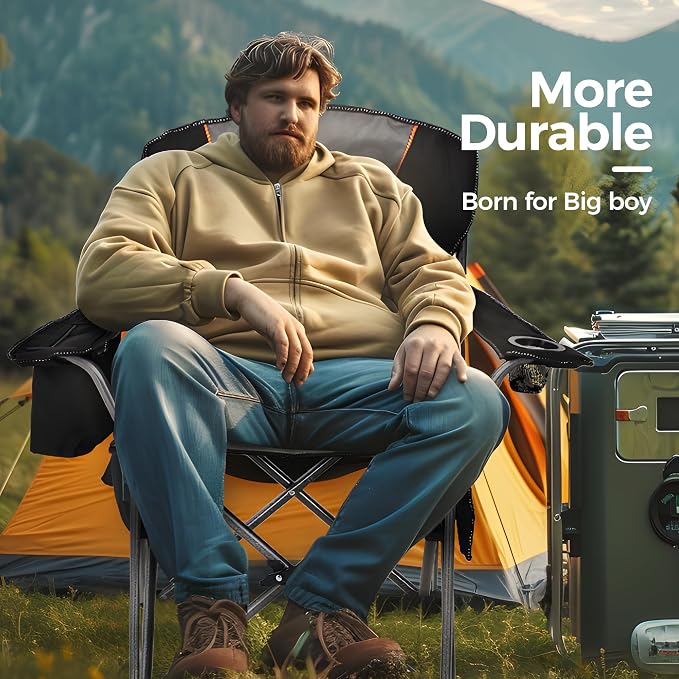 ALPHA CAMP Oversized Fully Padded Camping Chairs - Image 9